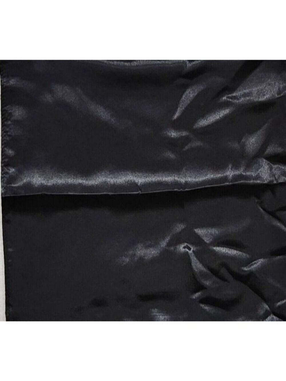 Black Wild Rag Scarf 35x35 Satin Western Cowgirl Cowboy Bandana - Picture 5 of 8
